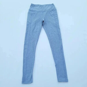 Victoria's Secret Pants Womens Cool Blue Leggings Active Yoga Capri Logo sz 4